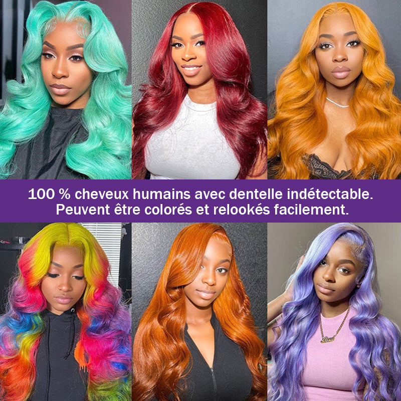 Séparation Libre 13x4 Blonde 613 Dentelle Frontale Vague De Corps Cheveux Humains