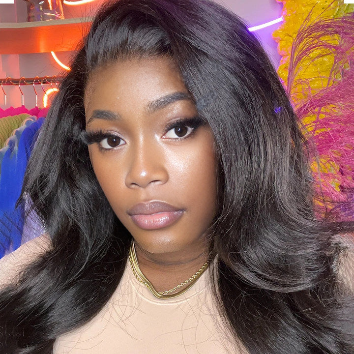 Hyperréalisme 4c Bords 13x4 Hd Dentelle Frontale Crépus Cheveux Humains Droits